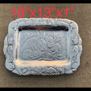 Pewter Bunny Platter